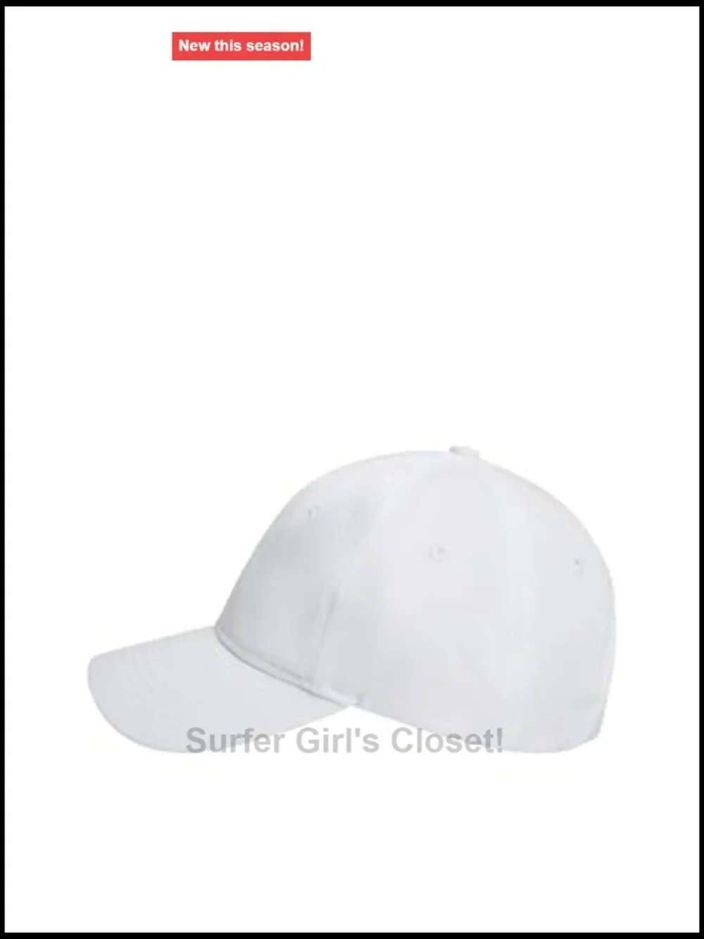 Cotton Logo Adjustable Baseball Cap with Ponytail Hole